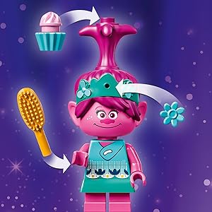 LEGO Trolls World Tour Poppy’s Pod 41251 Trolls Playhouse Building Kit ...
