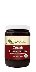 Organic Black Tahini, Black Tahini, Black Sesame Tahini, Black Hummus, hummus, Sesame Seeds Tahini