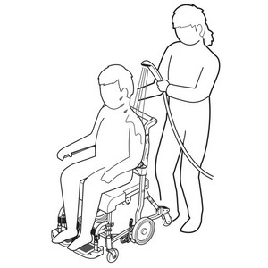 【未使用品】TOTO 水まわり用車椅子(コモードバケツ付き) ★フットレスト無し 楽天市場】【メーカー直送品】TOTOエムテック 水まわり用車イス4
