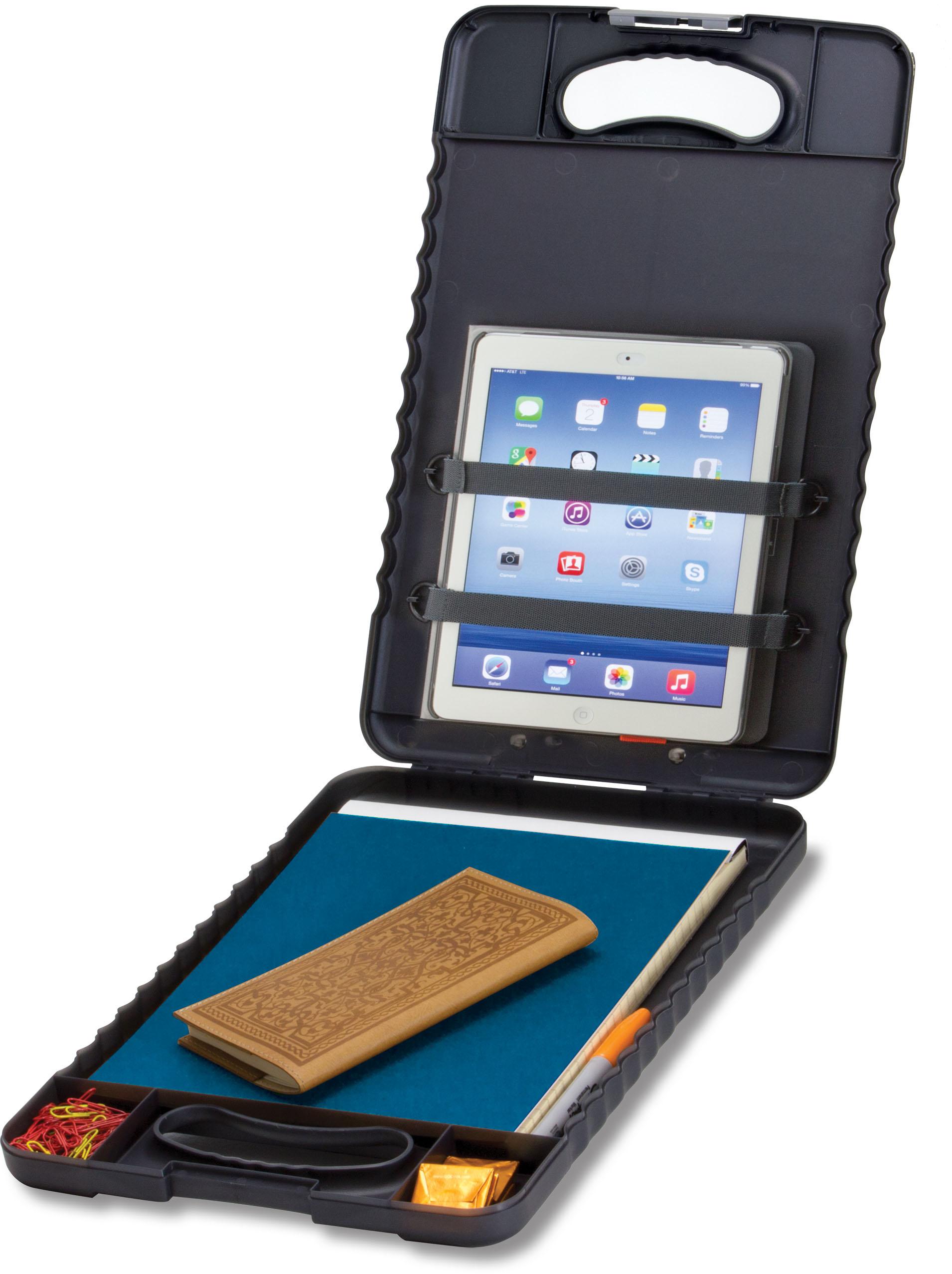 Officemate OIC Letter/A4 Size Tablet Clipboard Case, Charcoal (83314) Office Products