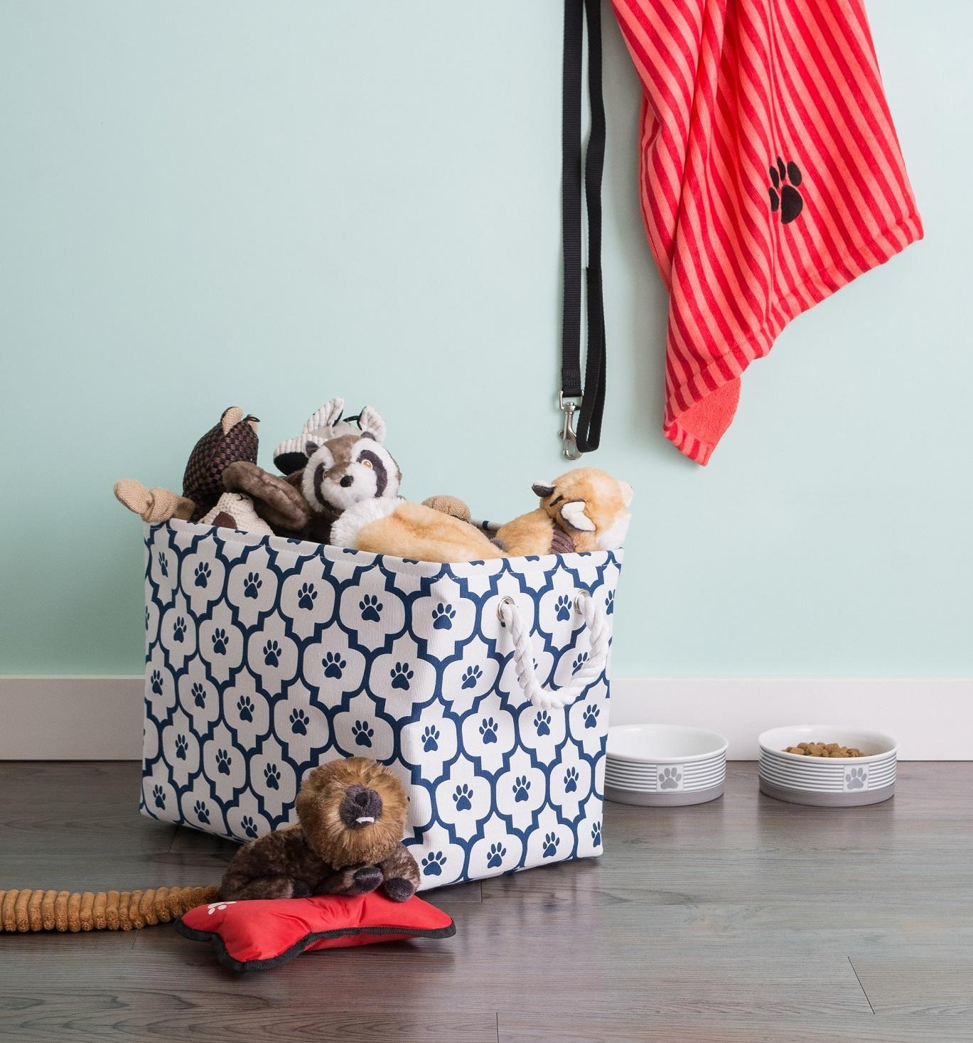 DII Bone Dry Pet Toy and Accessory Storage Bin, 14.5"(Dia) x12(H