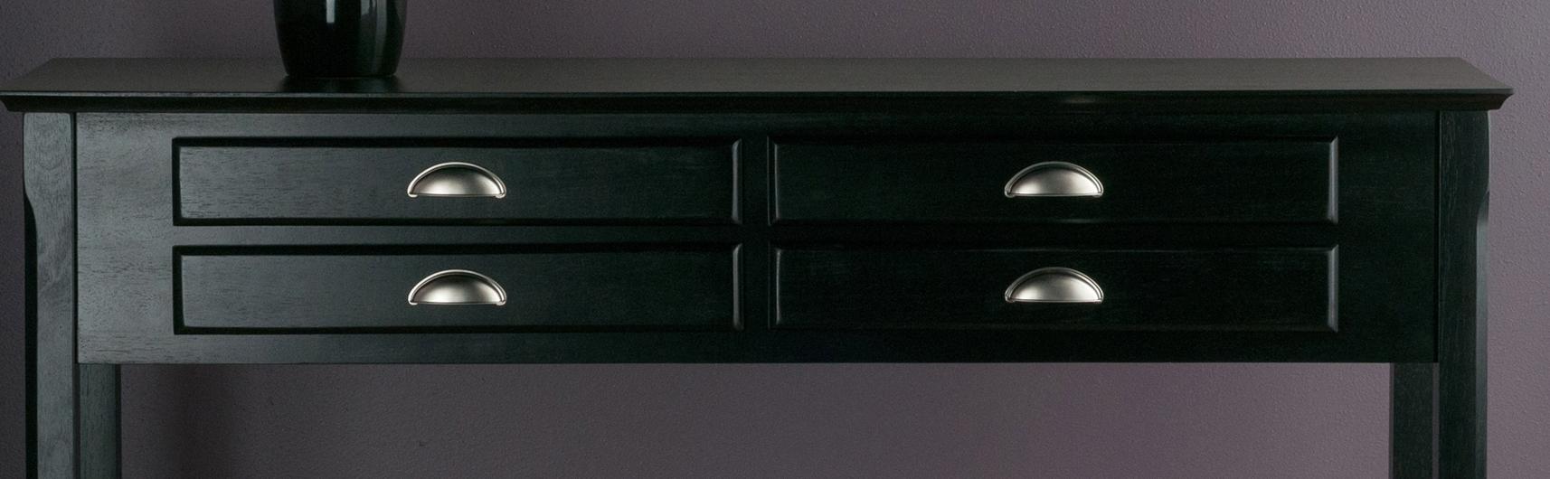 Winsome Wood Hall Table with 4 Drawers, Black Amazon.ca Home & Kitchen