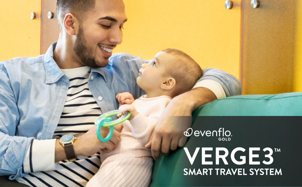 Evenflo Gold SensorSafe Verge3 Smart Travel System, Opal