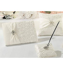 Vintage Lace Guest Book