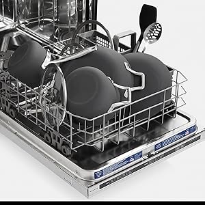 Pots, pans and covers in dishwasher