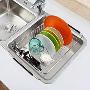 Amazon.com: iPEGTOP Escurreplatos de cocina en fregadero, inoxidable