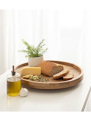 Amazon.com - Kate and Laurel Halsey Round Lazy Susan Tray