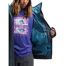 Burton Men's Gore-tex Doppler Jacket, Bog Heather/Denim, XX