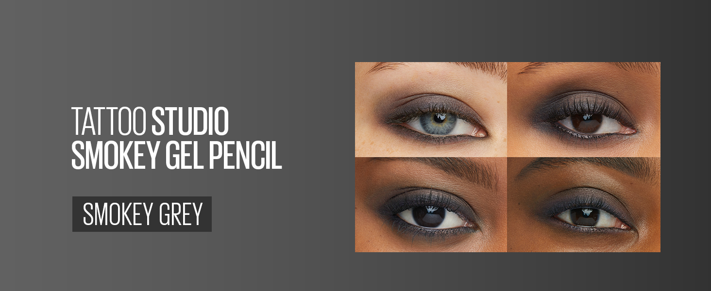 tattoo smokey, gel pencil, eye pencil, gel eye pencil, smokey gel, 3 shades, eyes, long lasting
