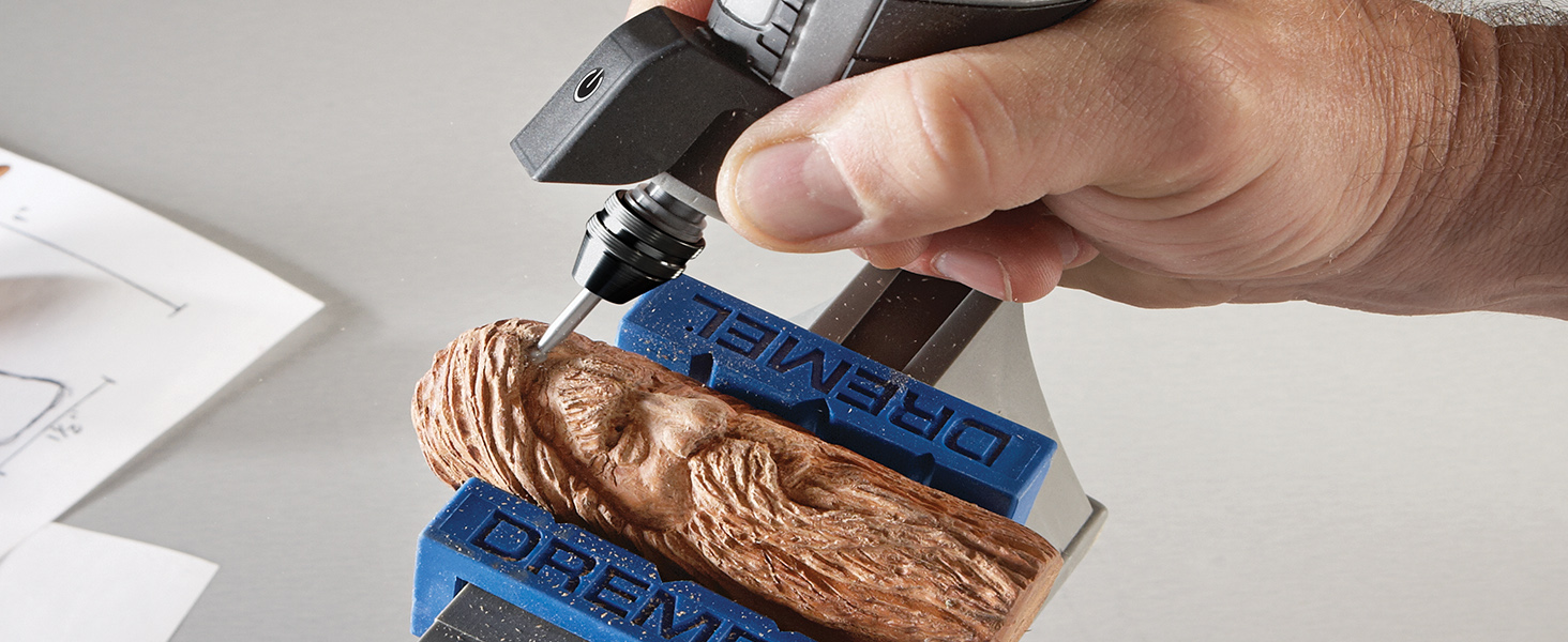 Dremel 4300 Rotary Tool 175W, Multi Tool Kit with 3 Attachments, 45