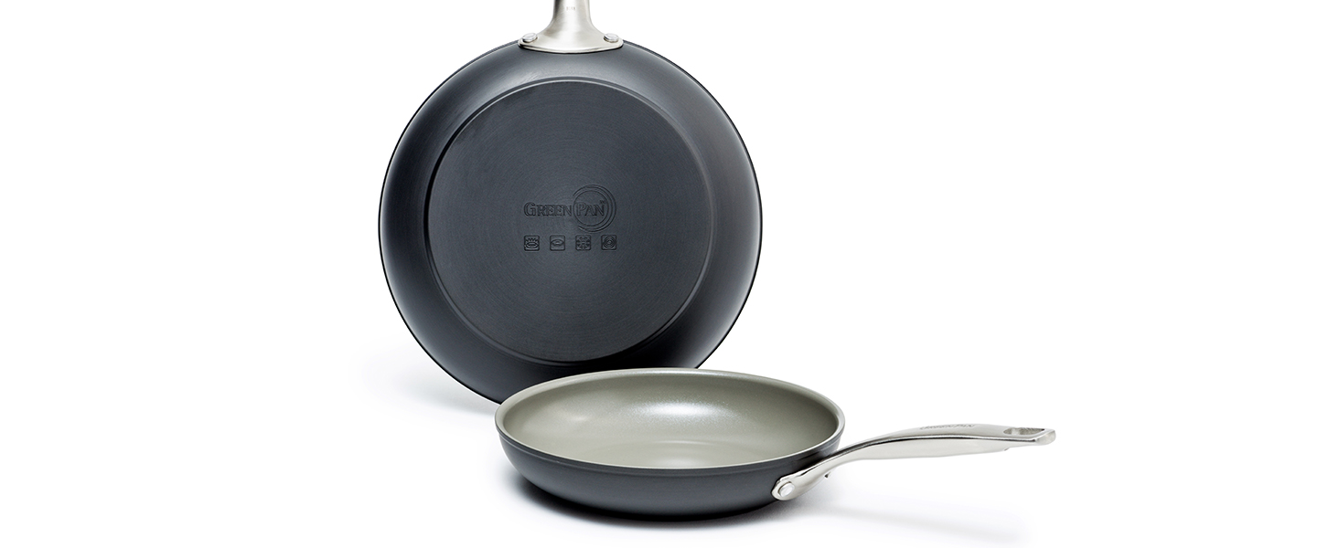 GreenPan Chatham Hard Anodized Healthy Ceramic Nonstick 5 Piece Cookware Pots and