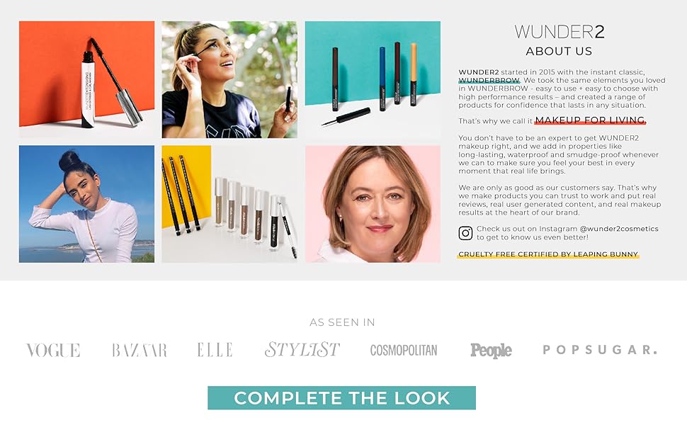wunder2 wunderbrow eyebrow gel makeup mascara foundation eye lip eyeliner black brunette blonde brow