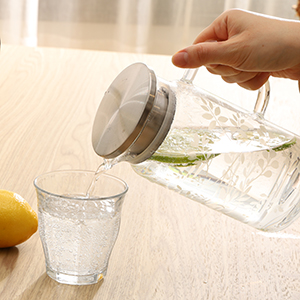 Amazon.co.jp: パール金属 耐熱ガラス ピッチャー 冷水筒 1.4L