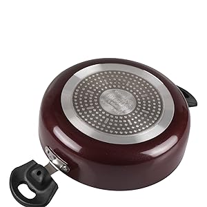 cello, pan, tawa, handi, fry pan, steel lid, nonstick, aluminum, sturdy, trendy