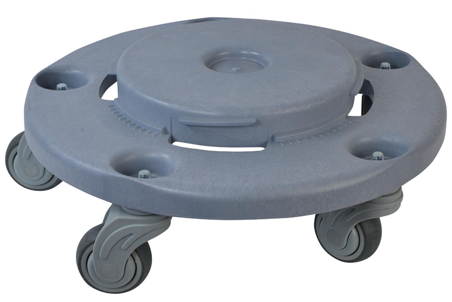 Janico 1041 Quiet Trash Can Dolly, Non Marking Casters