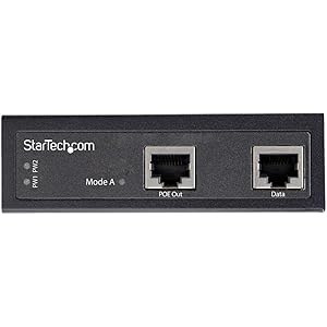 StarTech.com Industrial Gigabit Ethernet PoE Injector - 30W