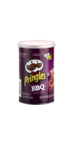 Pringles Crisps Chips, BBQ, 2.5 oz (Pack of 12)