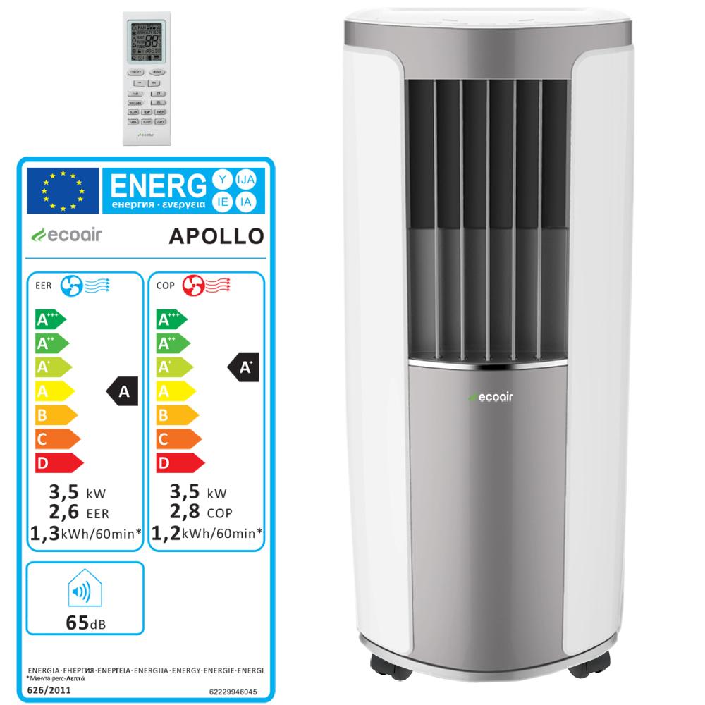 EcoAir APOLLO Heating and Cooling Portable Air Conditioning Unit, 12000