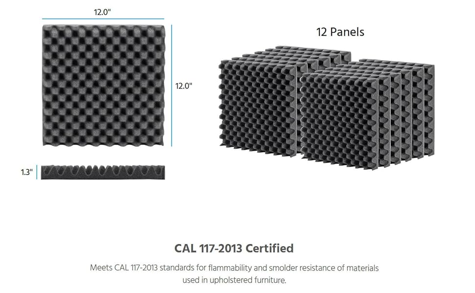 Monoprice Stage Right Series Studio Egg Crate Acoustic Foam