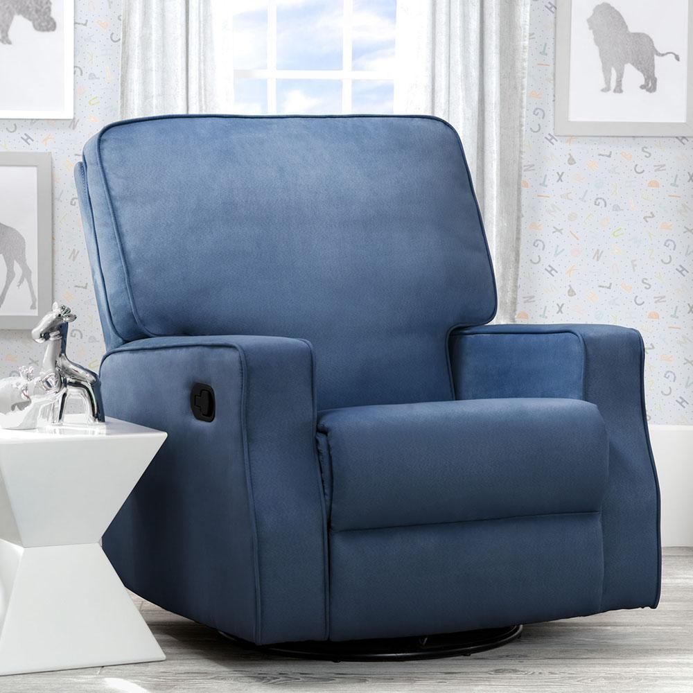 Delta Children Caleb Nursery Recliner Glider Swivel Chair