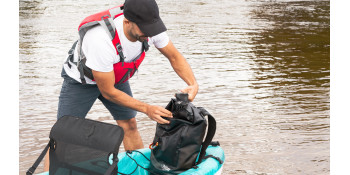 Pelican ExoDry 10L Small Drybag - Waterproof - Shoulder Strap - Thick & Lightweight - Roll Top Dry Compression - Keeps Gear Dry For Kayaking, Beach, Rafting And Fishing - Olive