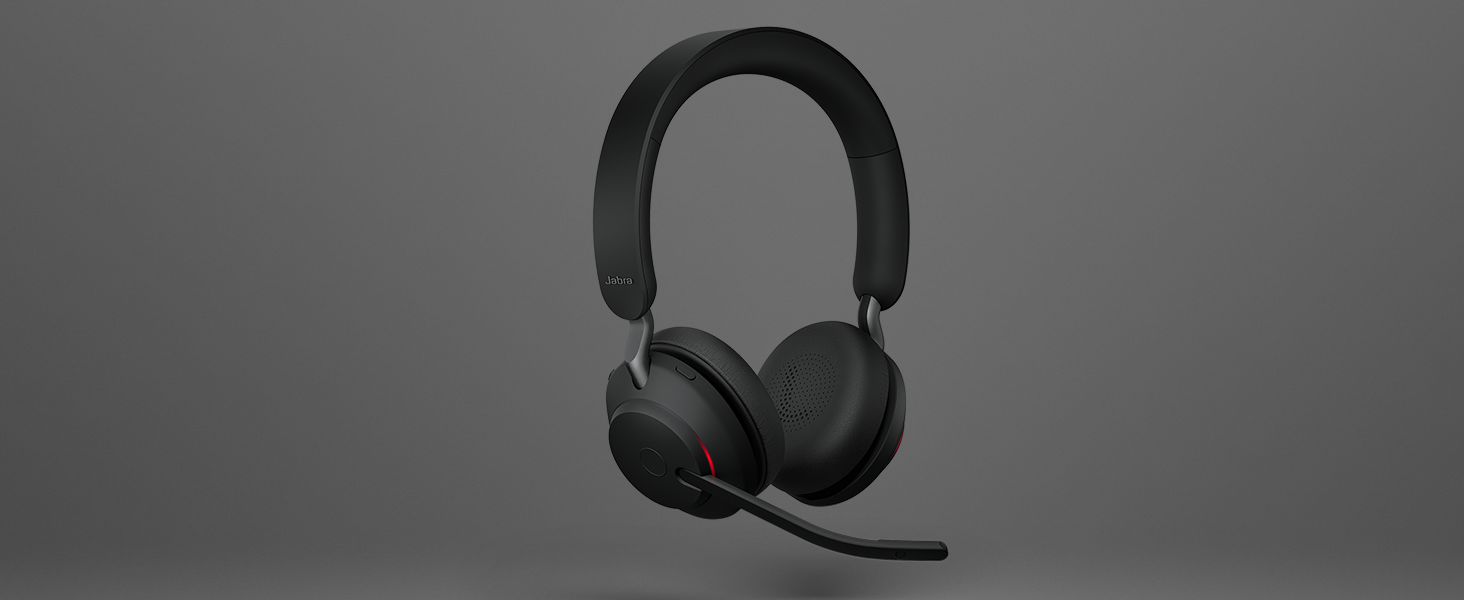 Jabra Evolve2 65 is a wireless headset with up to 37 hours of battery. 