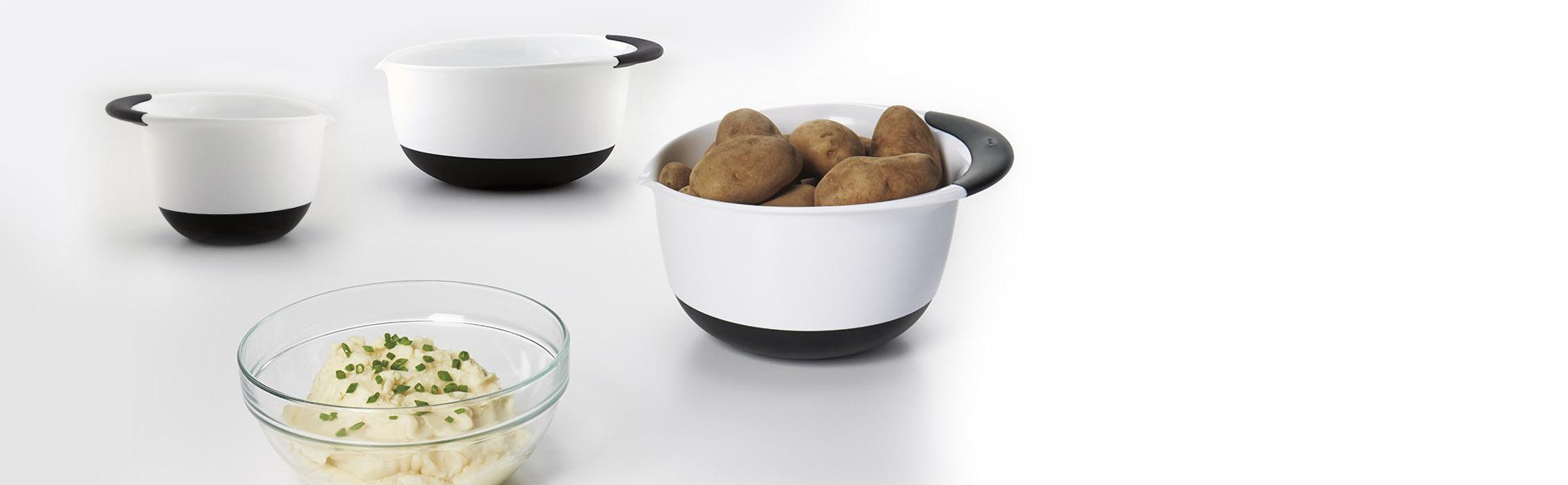 OXO Good Grips 3Piece Mixing Bowl Set Mixing Bowls Bpa