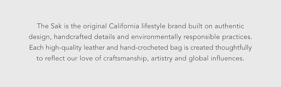 The Sak, Bags, Environmental, leather, crochet, craftsmanship