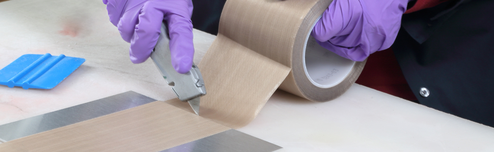 TapeCase PTFE Tan Abrasion Resistant Fiberglass Tape