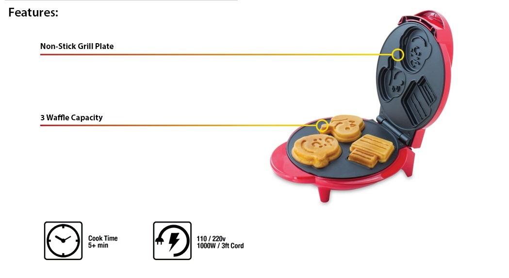 Smart WM6S Peanuts Snoopy and Charlie Brown Waffle