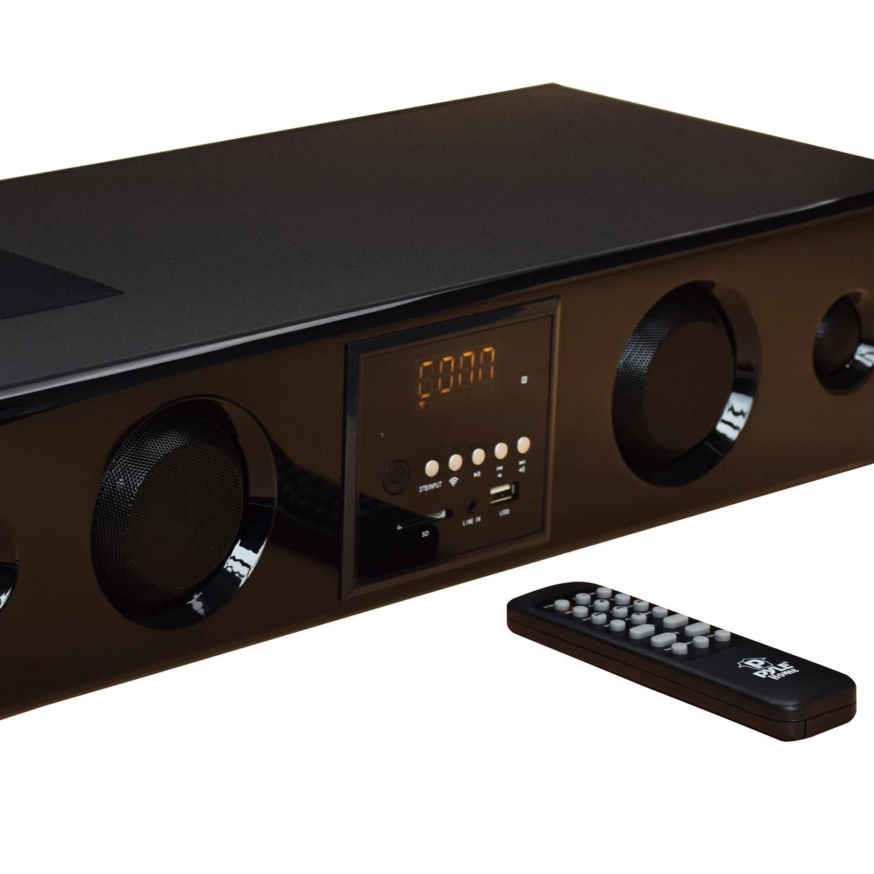 Pyle WiFi Sound Bar Speakers Sound Base 2.0Channel
