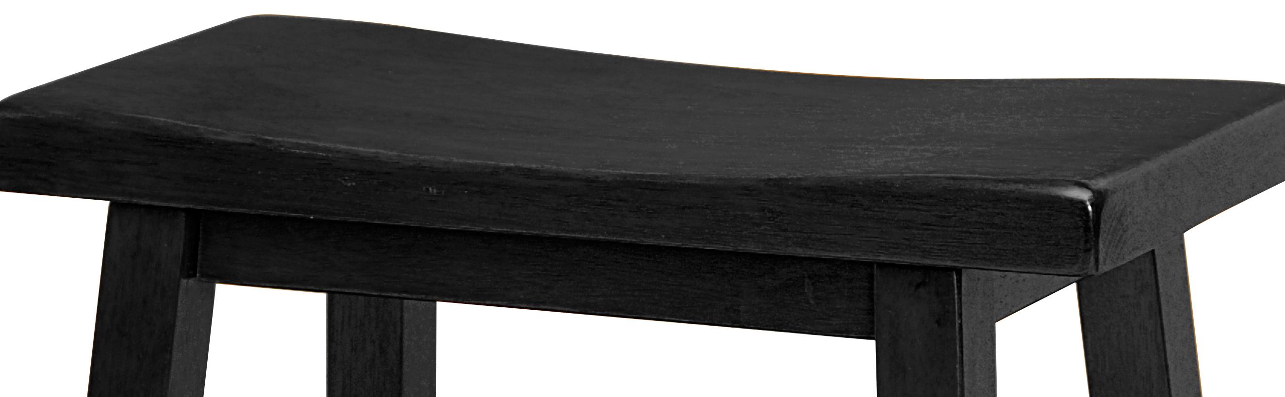 Winsome Wood 24Inch Saddle Seat Counter Stool, Black Amazon.ca Home