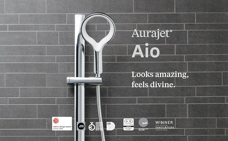 Methven Aio Removable Handheld Shower Head with High Pressure Water