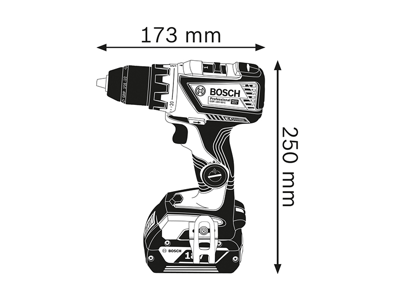 Perceuse-visseuse sans fil Bosch Professional 18V GSR 180-LI pour 420,000 DT