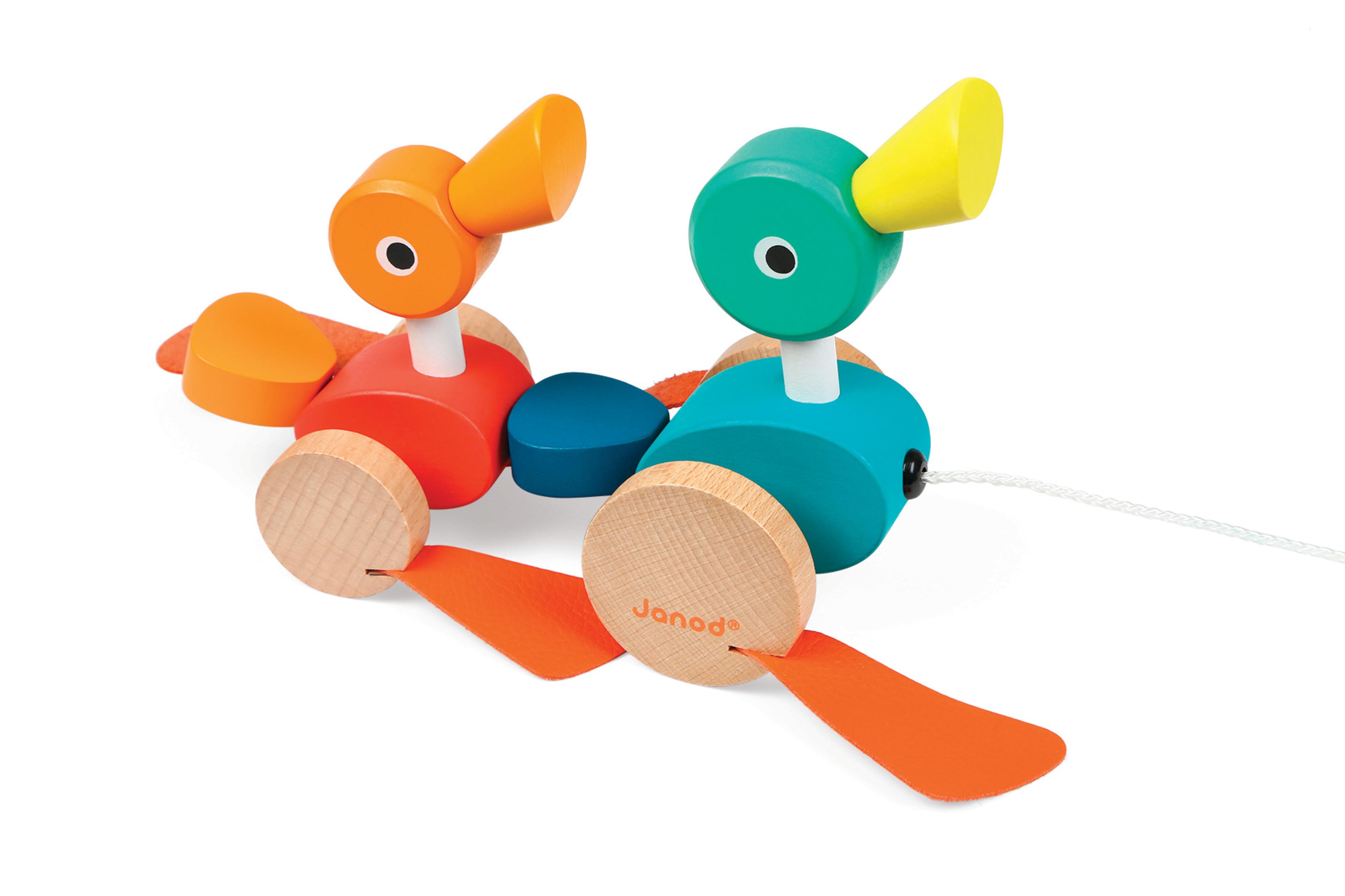 Janod Duck Family Pull Along Toy Toys & Games