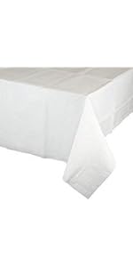 white table cover