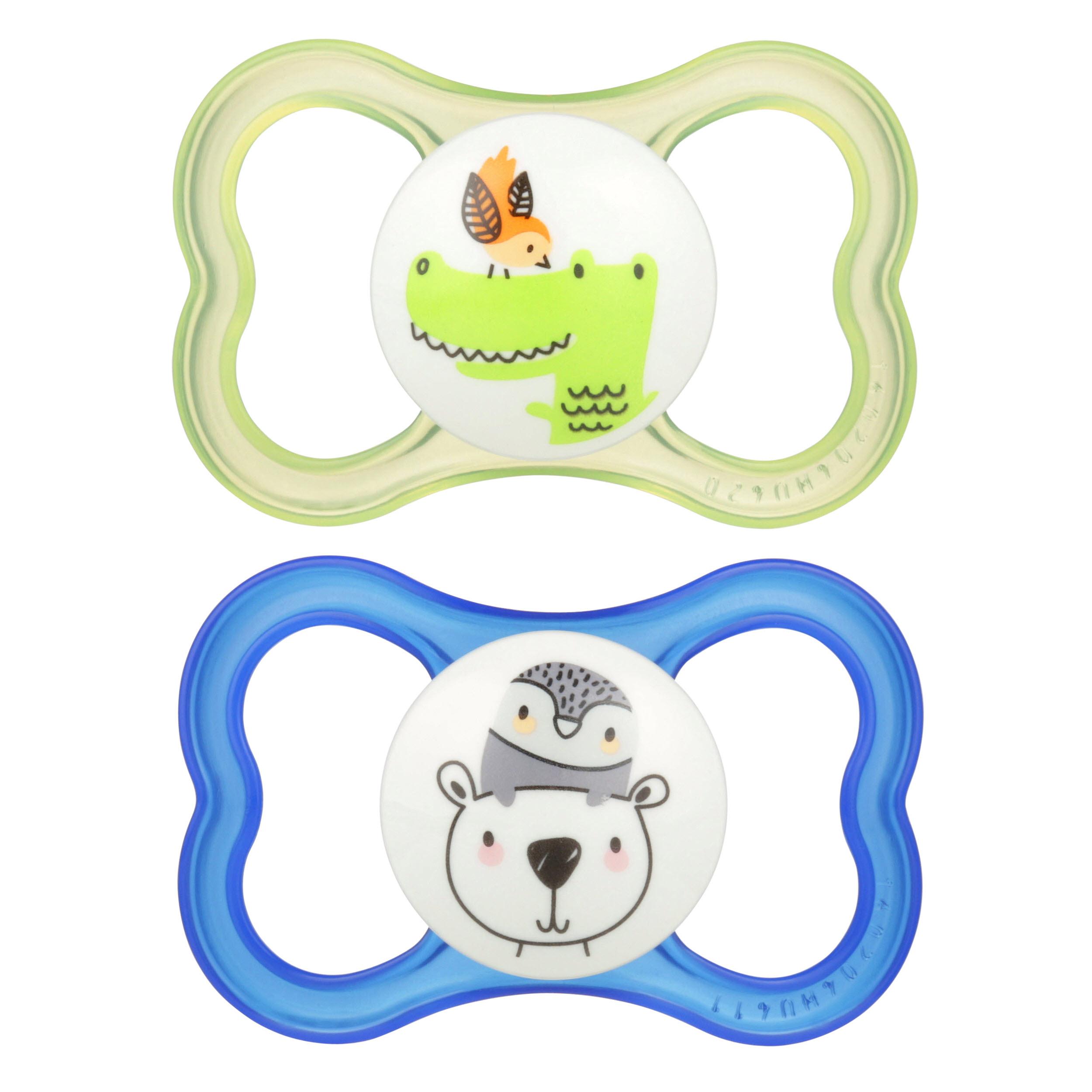 MAM Air Orthodontic Pacifier, Boy, 6+ Months, 2Count