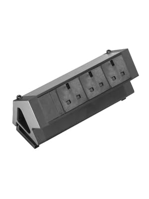 USB-Verlängerungskabel, 4-fach, mit Steckplätzen, Stecker für Küche, Netzteil, lang, Schwarz