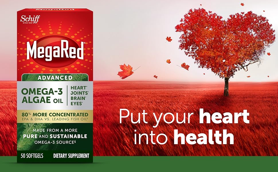 Schiff MegaRed Advanced Omega3 Algae Oil 50 Softgels