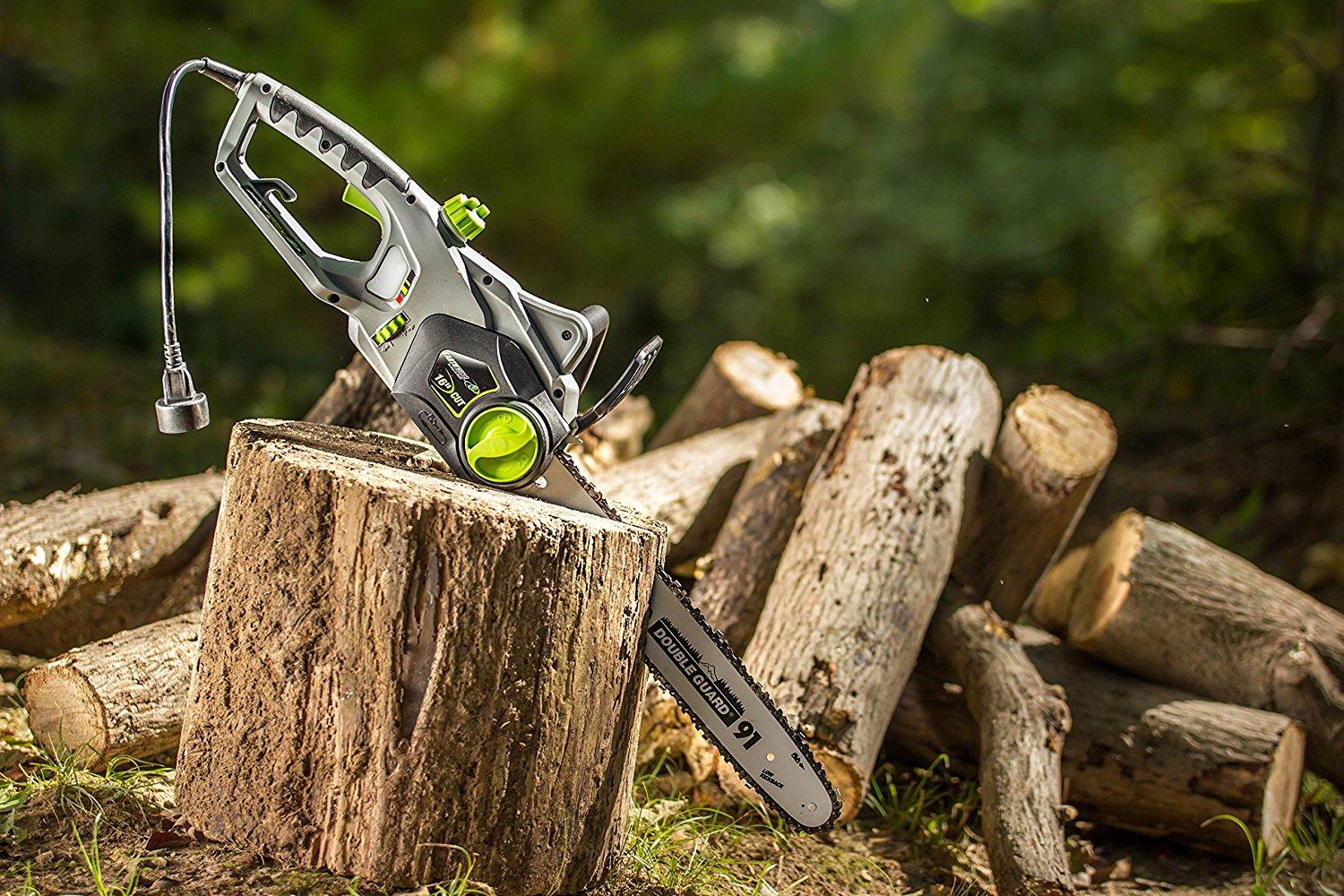 Earthwise Cs30116 16 Inch 12 Amp Corded Electric Chain Saw Free