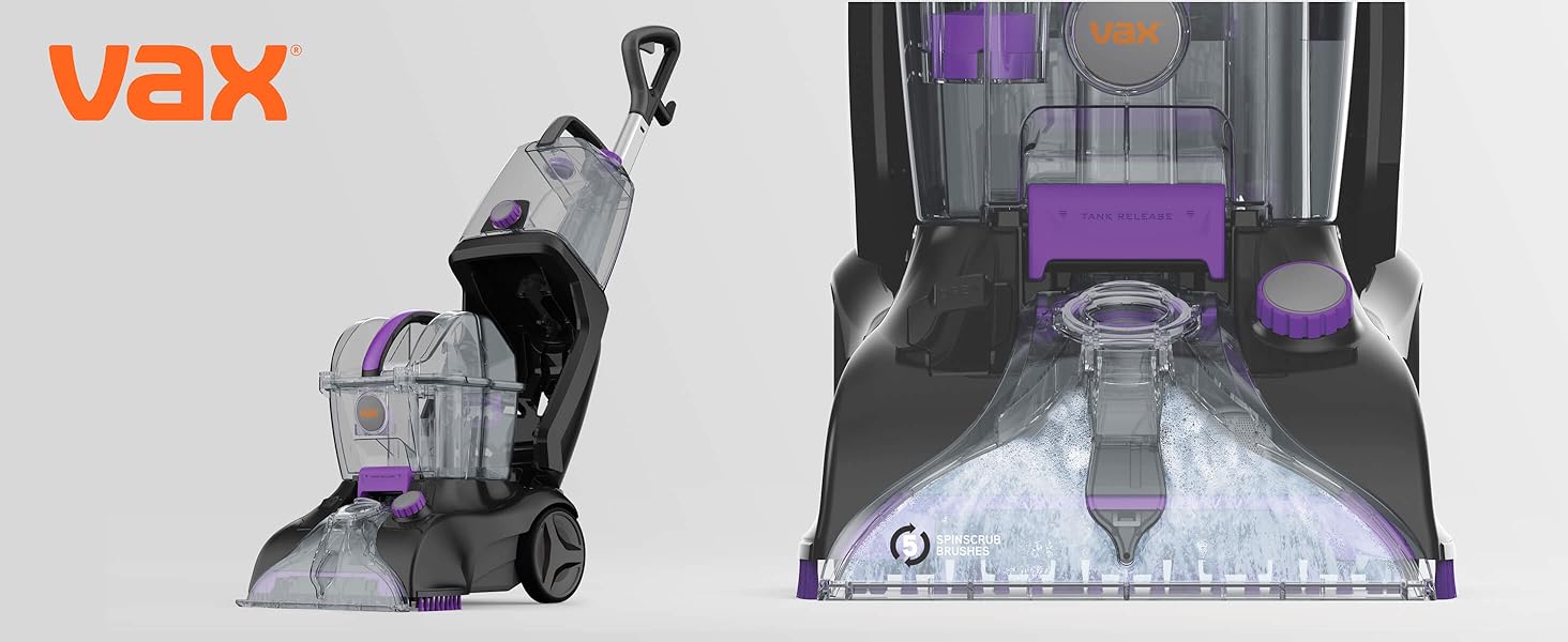 Vax Rapid Power Refresh Carpet Cleaner Deep Clean and Leaves Carpets