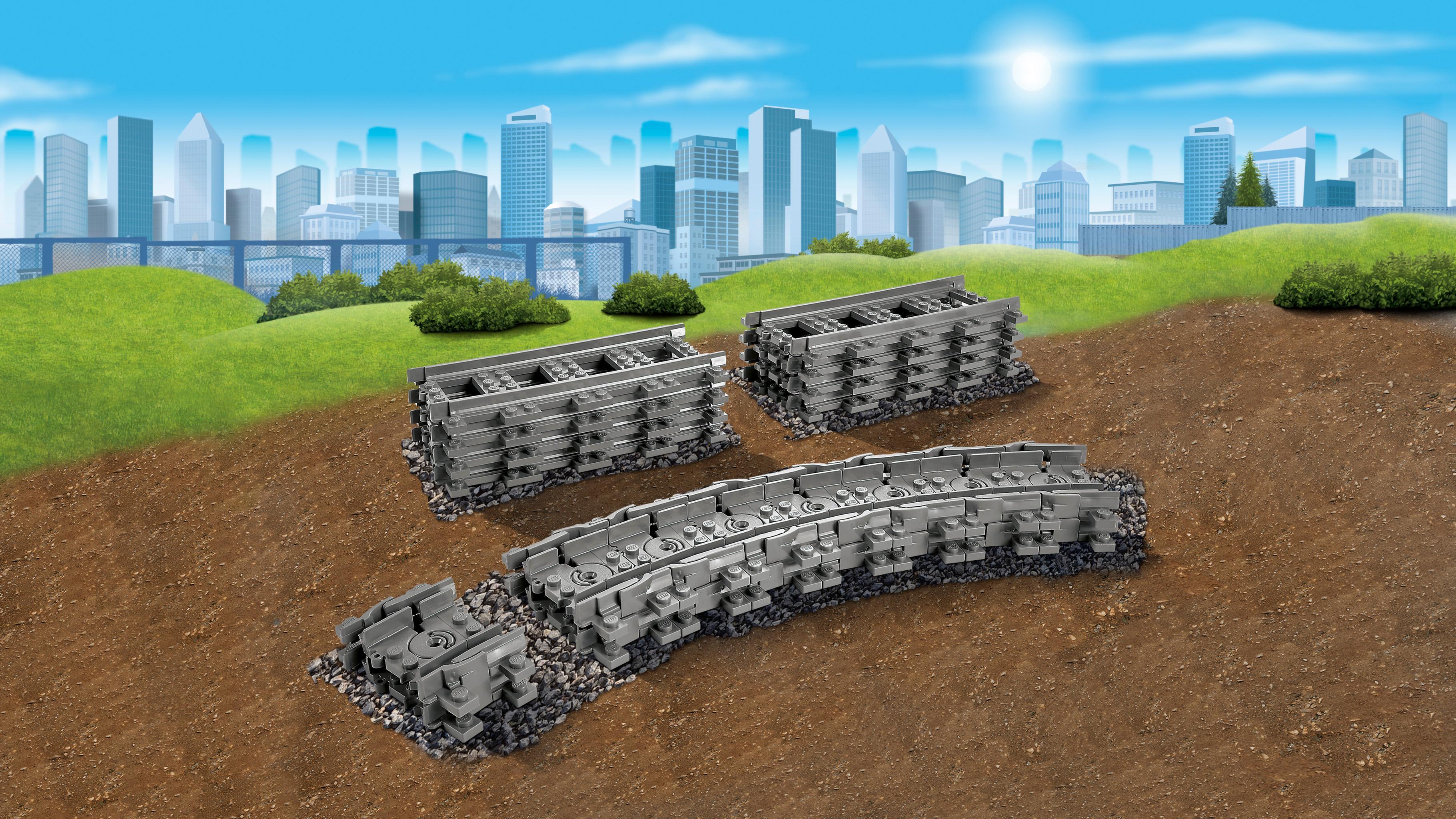 LEGO City 7499 - Flexible Schienen, Zugspielzeug-Zubehör: Amazon.de ...