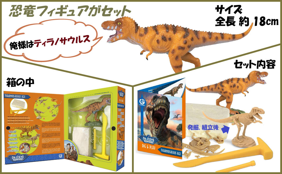 きょうりゅう Amazon | ジオワールド ティラノサウルス 恐竜化石発掘キット
