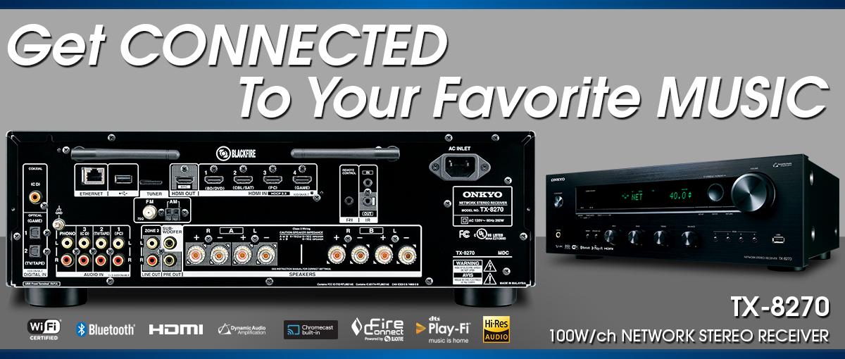 Onkyo TX8270 2 Channel Network Stereo Receiver with 4k HDMI Amazon.ca