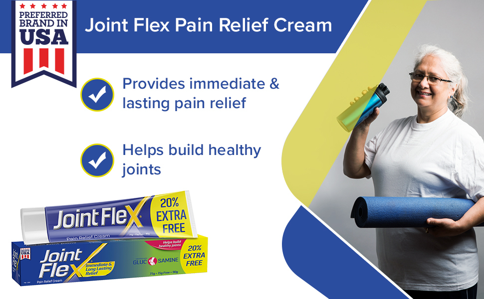 Joint Flex Joint Pain Relief Cream, 90 g (75g + 15g Free) Amazon.in