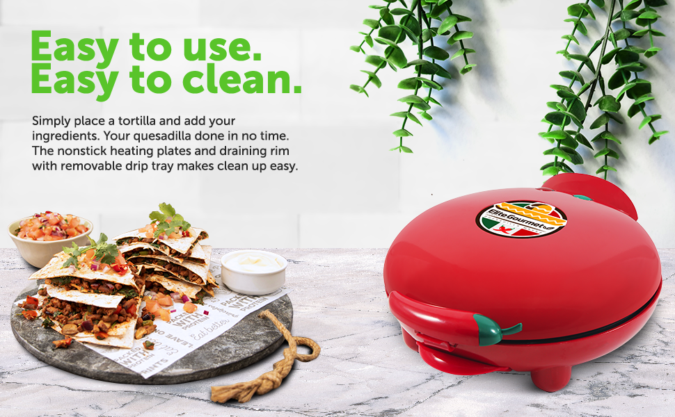 Elite Gourmet EQD413 NonStick Electric, Mexican Taco Tuesday