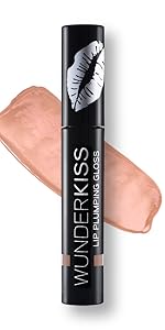 wunder2 wunderbrow lipgloss lip gloss nude plumper plumping filler lipstick enhancer lips makeup red