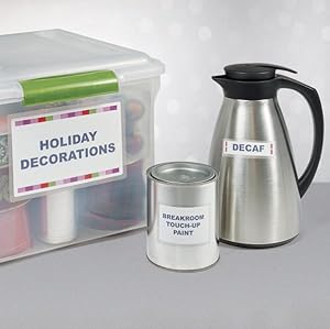 Avery Easy Align Self-Laminating ID Labels, Water Resistant, Tear Resistant, 3-5/16