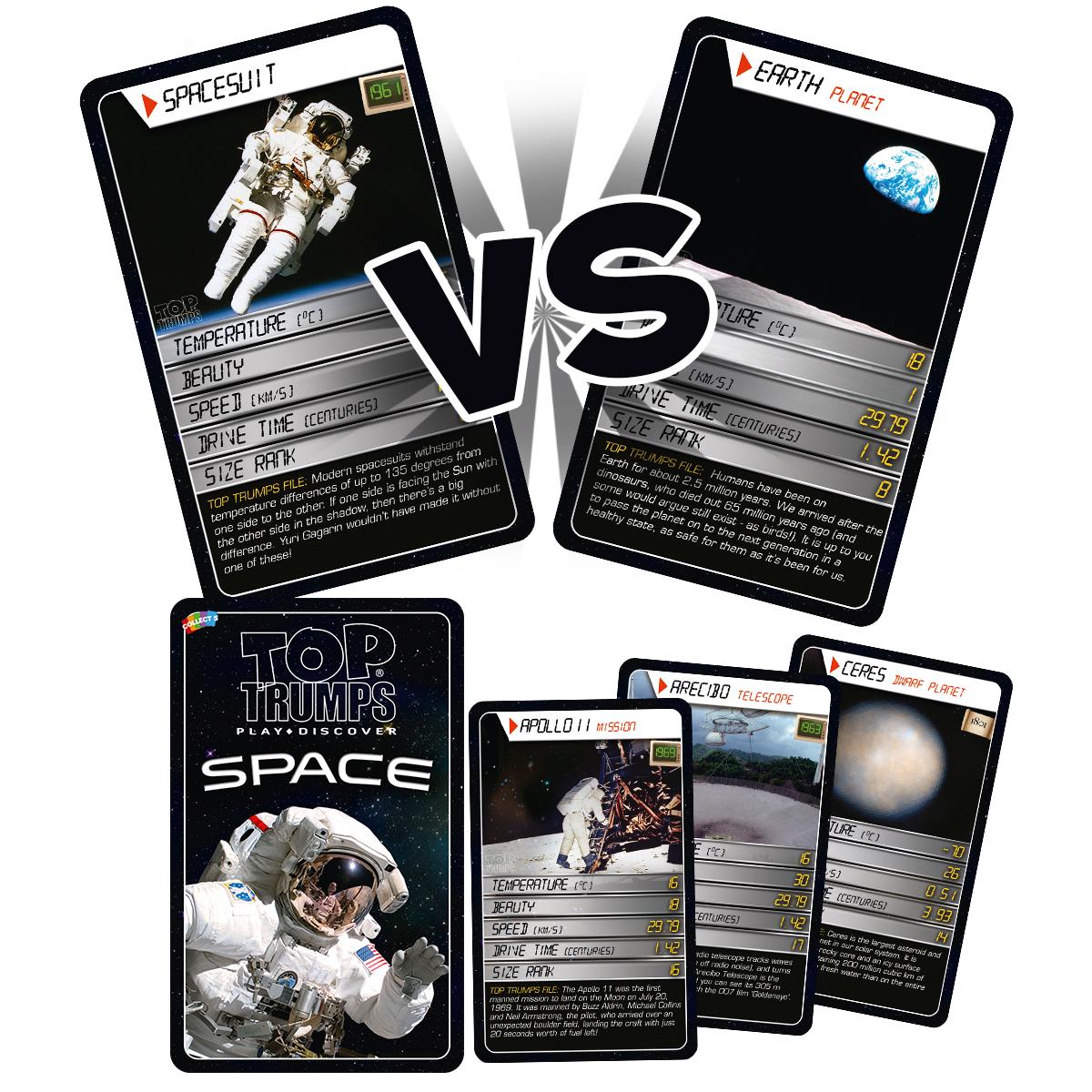 Space Top Trumps Card Game Educational Card Games, Card Games