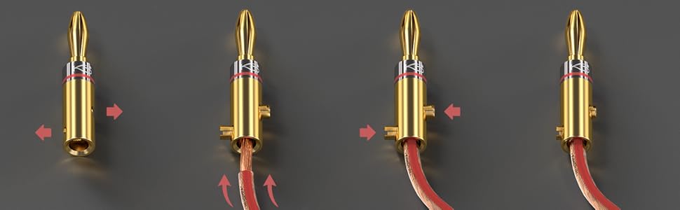 LP レコード   Banane lik PARA WTYKÓW BANANOWYCH BAN-PLUG-HQ CZERWONY + NIEBIES